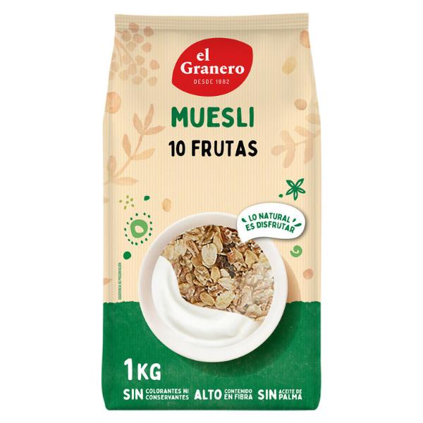 MUESLI 10 FRUTAS 1 KG (GRANERO)