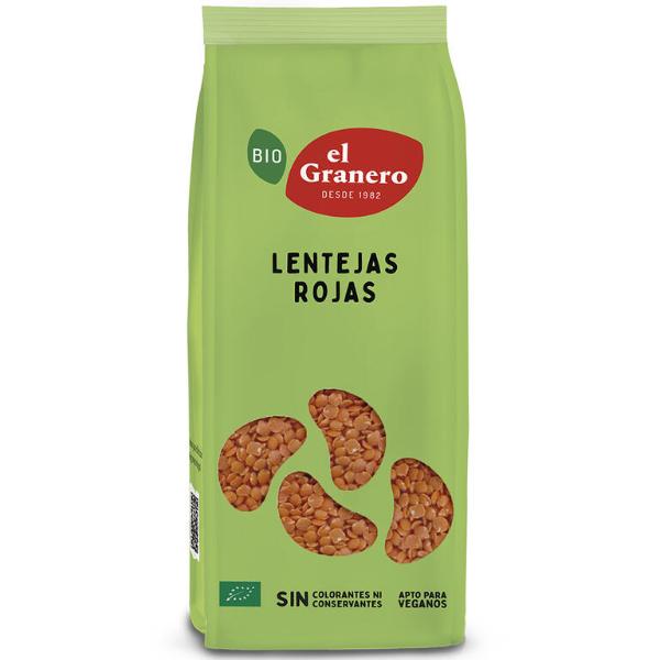 LENTEJAS ROJAS BIOLOGICAS 500GR (GRANERO)