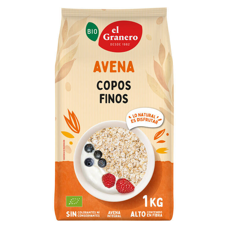 AVENA COPOS SUAVES BIOLOGICOS 1KG (GRANERO)