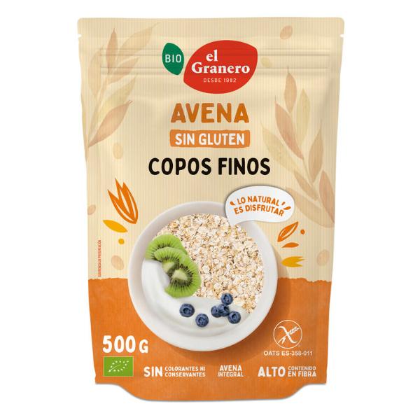 COPOS SUAVES AVENA INTEGRAL SIN GLUTEN BIO 500GR (GRANERO)