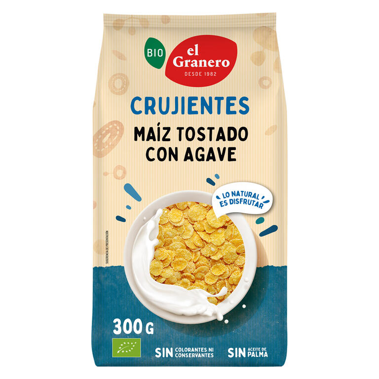 MAIZ COPOS TOSTADOS CON AGAVE BIO 300 GR (GRANERO)