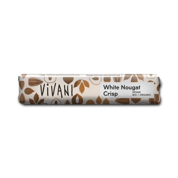 BARRITA CHOCOLATE BLANCO NOUGAT CROCANTE BIO 35G (VIVANI)