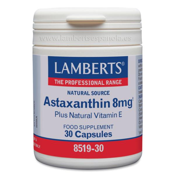 ASTAXANTINA CON VITAMINA E 30 CAPSULAS (LAMBERTS)