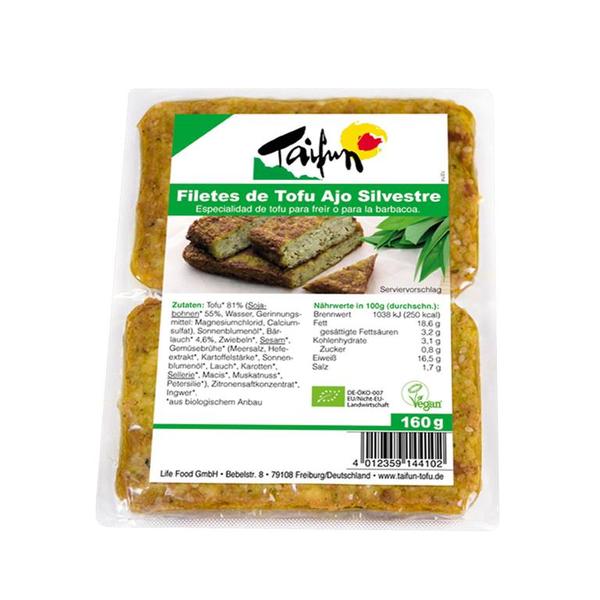 FILETES TOFU AJO SILVESTRE BIO 160GR (TAIFUN)