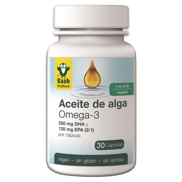 ACEITE ALGAS OMEGA 3 VEGETAL 30 CAPSULAS (RAAB)