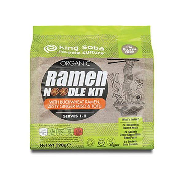 NOODLES RAMEN SARRACENO JENGIBRE BIO 190G (KING SOBA)