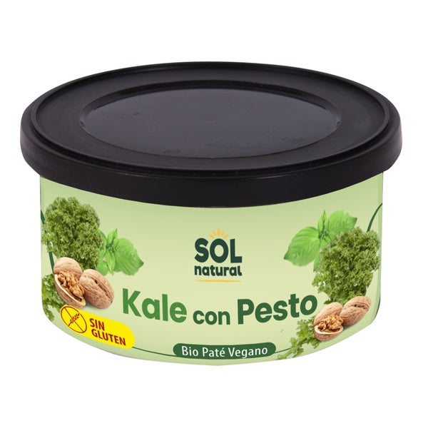 PATE VEGAN KALE PESTO SIN GLUTEN BIO 125G (SOL)