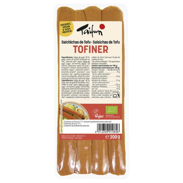 SALCHICHAS TOFU-VIENESAS BIO 300GR (TAIFUN)