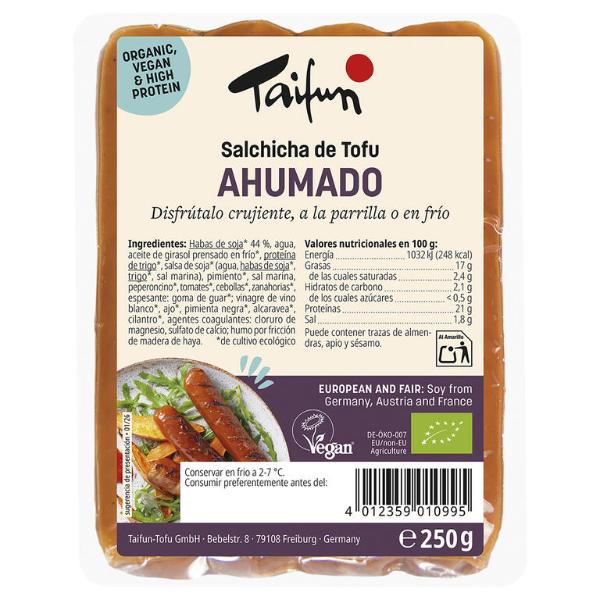SALCHICHAS TOFU BARBACOA BIO. 250GR.