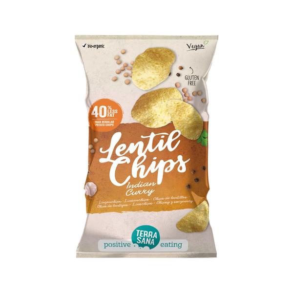 CHIPS LENTEJAS CURRY BIO 75GR (TERRASANA)