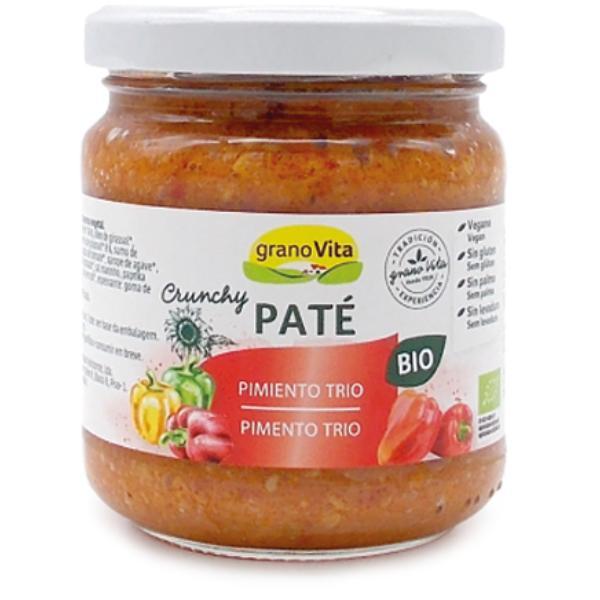 PATE TRIO DE PIMIENTOS BIO 175G TARRO CRISTAL (GRANOVITA)