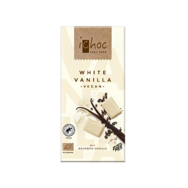 CHOCOLATE VEGANO BLANCO VAINILLA BIO 80GR (ICHOC)