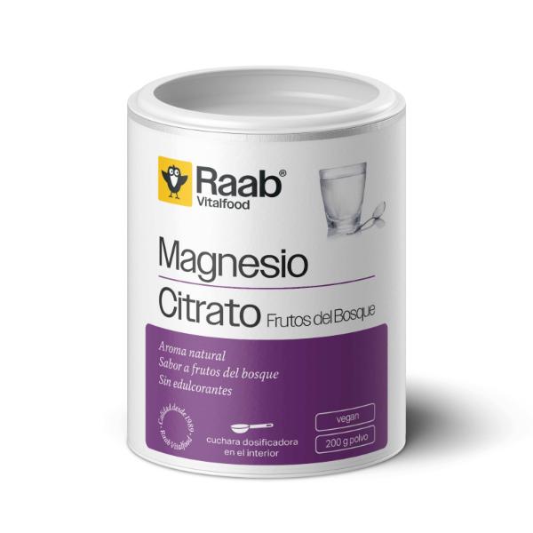 CITRATO MAGNESIO POLVO FRUTOS DEL BOSQUE BOTE 200G (RAAB)