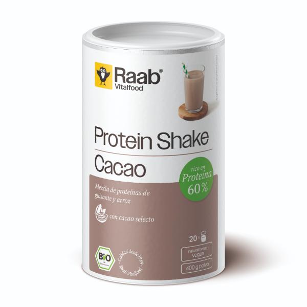 PROTEINA VEGANA CACAO BIO POLVO 400G SIN SOJA (RAAB)