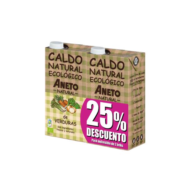 PACK CALDO VERDURAS ECOLOGICO 2 x 1LT (ANETO)