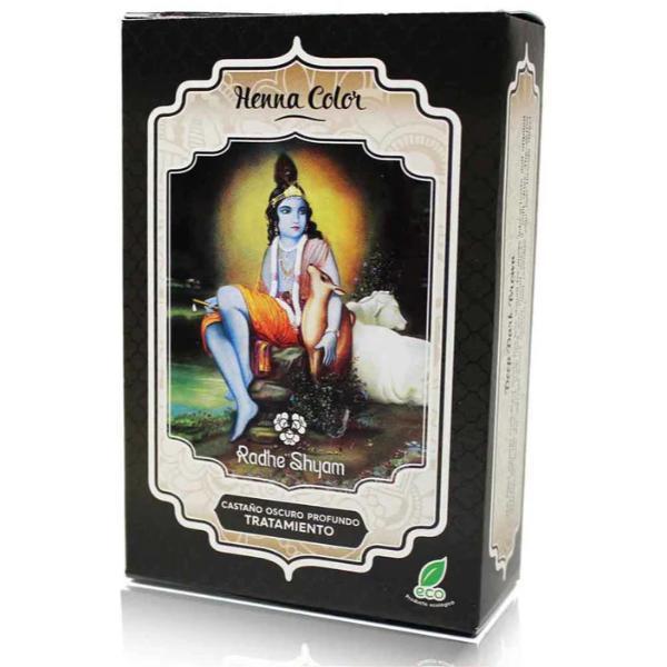 HENNA CASTAÑO OSCURO PROFUNDO POLVO 100GR (RADHE)