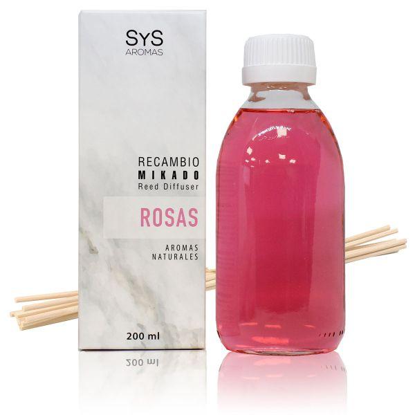 RECAMBIO MIKADO ROSAS 200 ML CON PALOS (SYS)