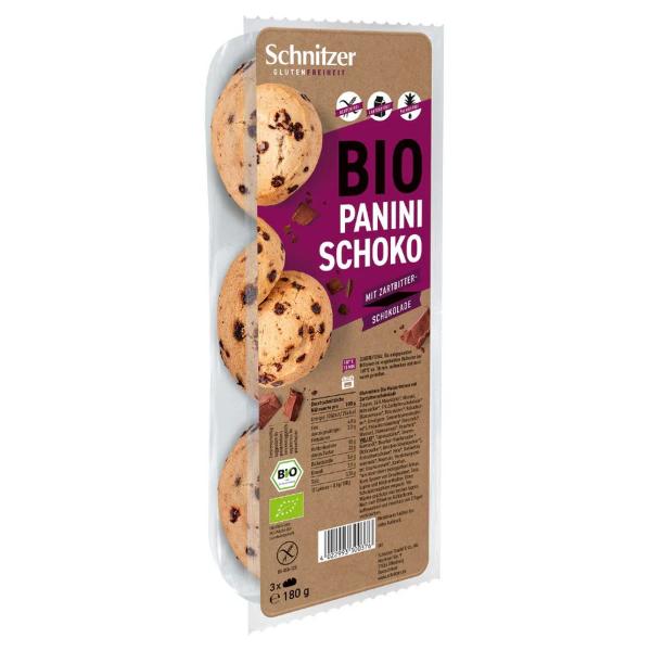PANECILLOS PANINI CHOCO SIN GLUTEN BIO 180G (SCHNITZER)