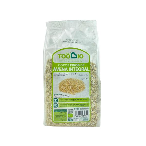 COPOS AVENA FINOS INTEGRAL BIO 500GR (TOO BIO)