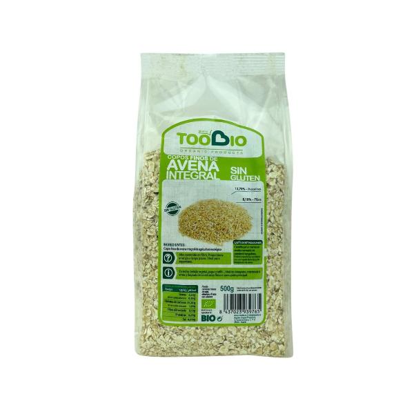COPOS AVENA FINOS SIN GLUTEN INTEGRAL BIO 500GR (TOO BIO)