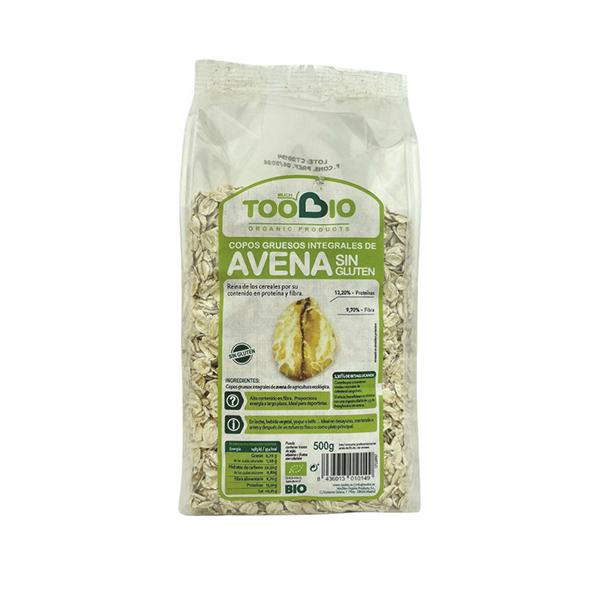 COPOS AVENA GRUESO SIN GLUTEN INTEGRAL BIO 500GR (TOO BIO)