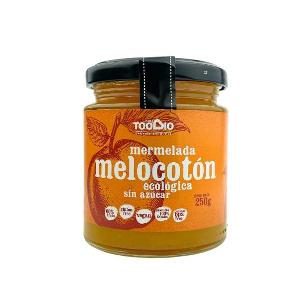 MERMELADA EXTRA 60% MELOCOTON BIO SIN AZUCAR NI AGAVE NI GLUTEN 250GR (TOO BIO)