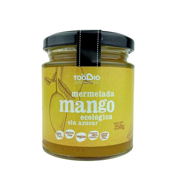 MERMELADA EXTRA 60% MANGO BIO SIN AZUCAR NI AGAVE NI GLUTEN 250GR (TOO BIO)