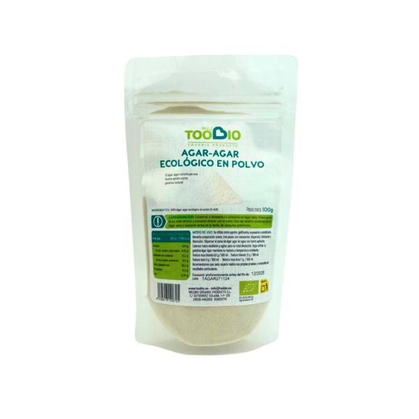 AGAR AGAR EN POLVO ECOLOGICO 100 GR (TOO BIO)