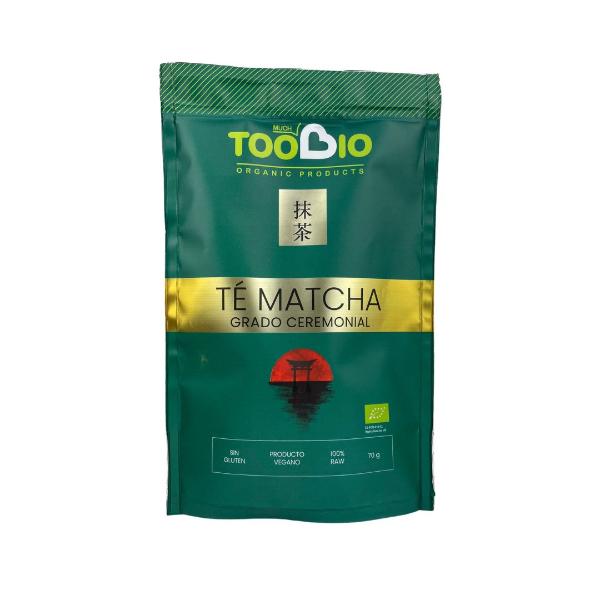 TE MATCHA GRADO CEREMONIAL RAW BIO 70G SIN GLUTEN (TOO BIO)