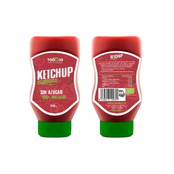 KETCHUP BIO SIN AZUCAR Y SIN GLUTEN 470G (TOO BIO)