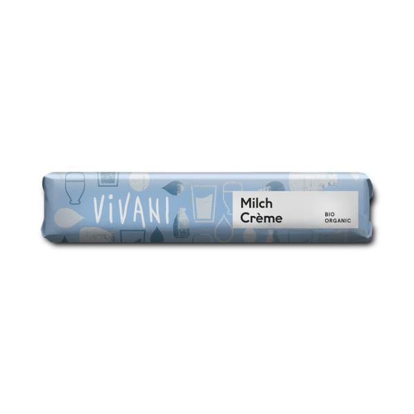BARRITA CHOCOLATE CON LECHE RELLENO CREMA BIO 40G (VIVANI)