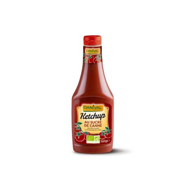 KETCHUP PLASTICO C/AZ.BIO.560GR.DANIVAL