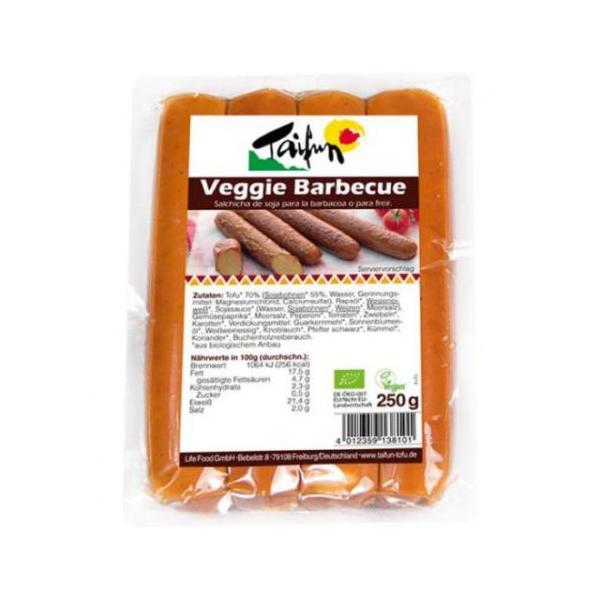 SALCHICHAS TOFU BARBACOA BIO. 250GR.