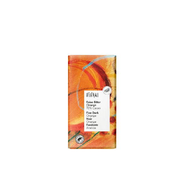 CHOCOLATE NEGRO CON NARANJA BIO 100GR (VIVANI)