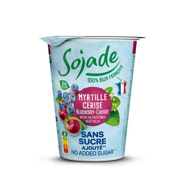 POSTRE DE SOJA ARANDANO CEREZA SIN AZUCAR BIO 400G (SOJADE)