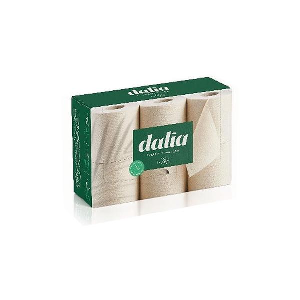 PACK 6 ROLLOS PAPEL HIGIENICO DOBLE CAPA BIO SIN BLANQUEAR (DALIA)