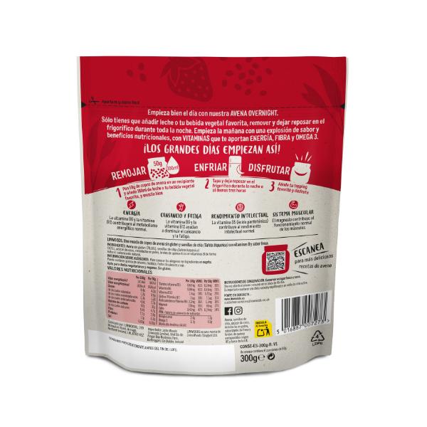 AVENA OVERNIGHT ENERGIA FRESA 300GR (LINWOODS)