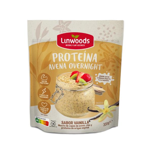 AVENA OVERNIGHT ENERGIA VAINILLA 300GR (LINWOODS)