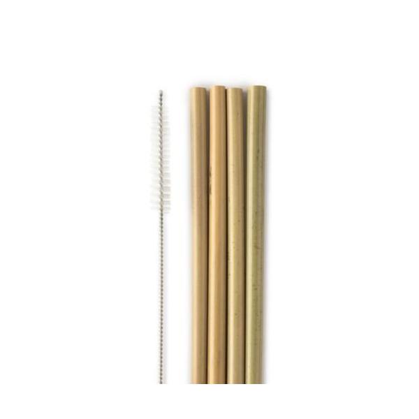 PAJITAS BAMBU 4 ud C/LIMPIADOR (HUMBLE)