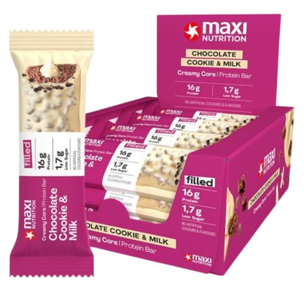 BARRITA PROTEINA CHOCO BLANCO COOKIE 45G (MAXI)