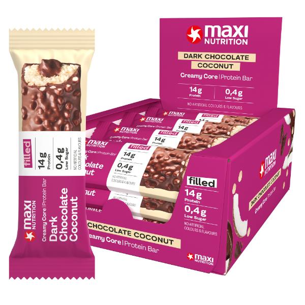 BARRITA PROTEINA CHOCO NEGRO COCO 45G (MAXI)