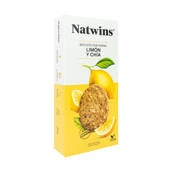 GALLETA AVENA INTEGRAL LIMON Y CHIA 145G (NATWINS)