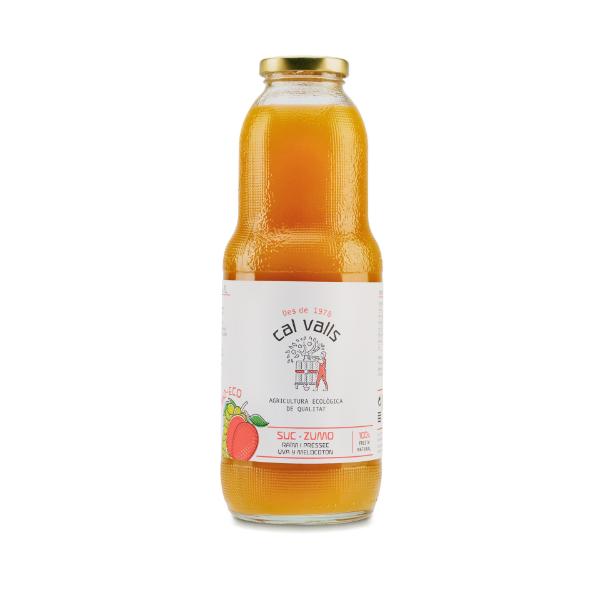 ZUMO DE UVA Y MELOCOTON ECO 1LT (CAL VALLS)