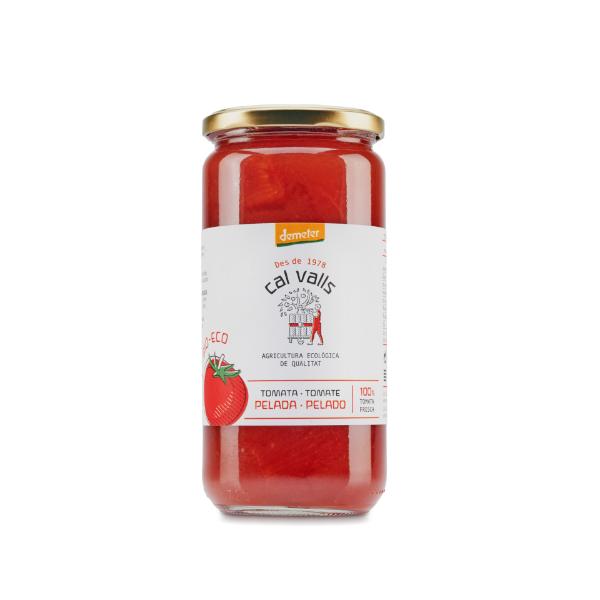 TOMATE ENTERO PELADO ECO 660G DEMETER (CAL VALLS)