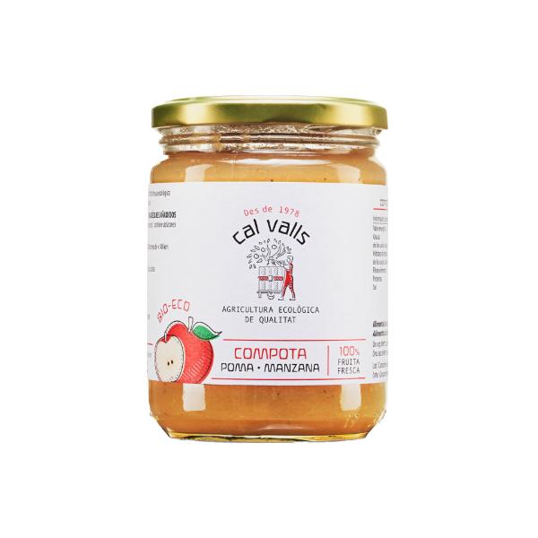 COMPOTA DE MANZANA 100% NATURAL BIO 400G (CAL VALLS)
