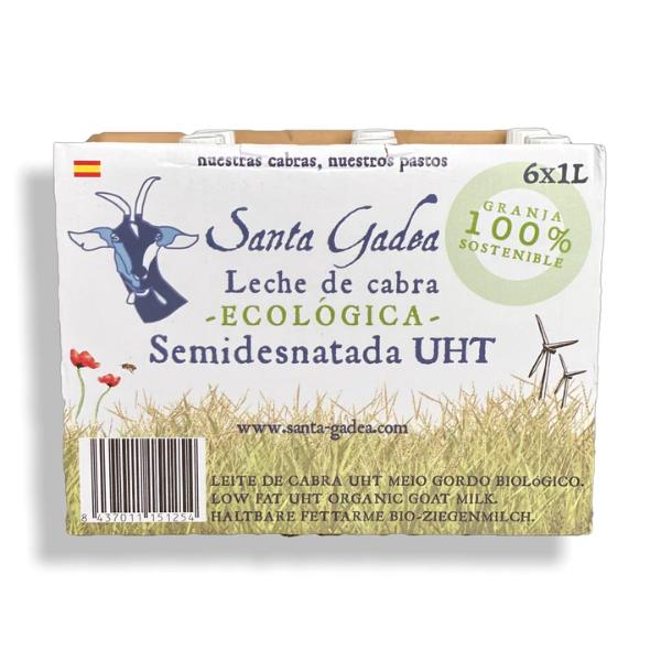 LECHE CABRA SEMIDESNATADA BIO UHT BRICK 1 L (SANTA GADEA)