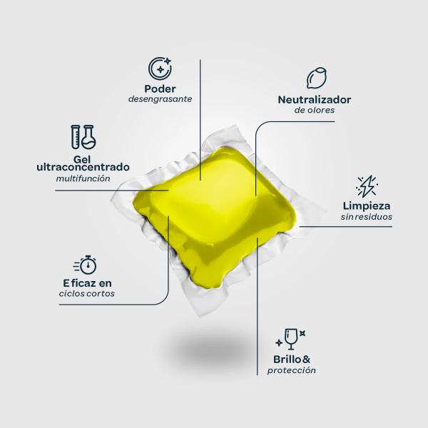 LAVAVAJILLAS MULTIFUNCION ECO 110 CAPSULAS, 1,67KG (FLOPP)