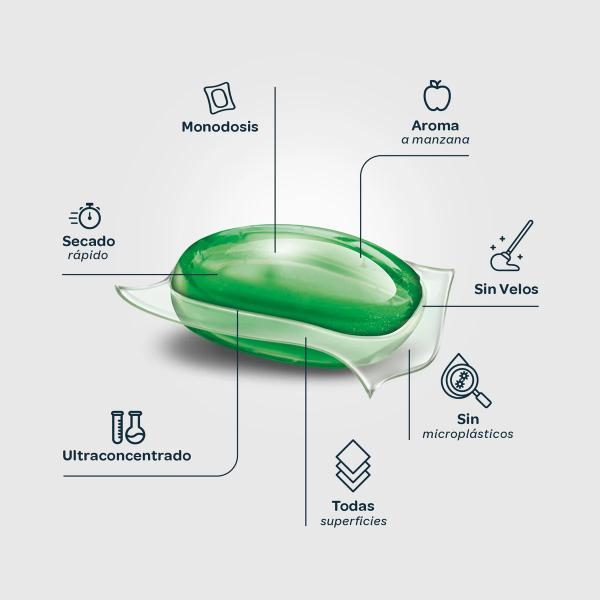 LIMPIASUELOS UNIVERSAL ECO 92 CAPSULAS, 441,6G (FLOPP)