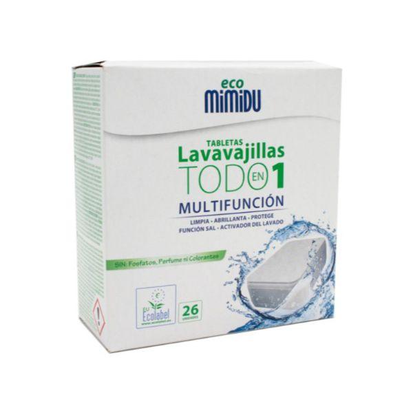 TABLETAS LAVAVAJILLAS TODO EN UNO 26 UDS ECO 468GR (ECOMIMIDU)