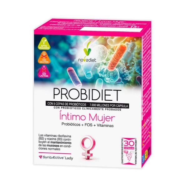 PROBIDIET INTIMO MUJER 30 CAPS GASTRORRESISTENTES 15GR (NOVADIET)